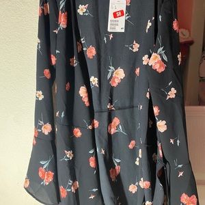 Floral open top/blouse